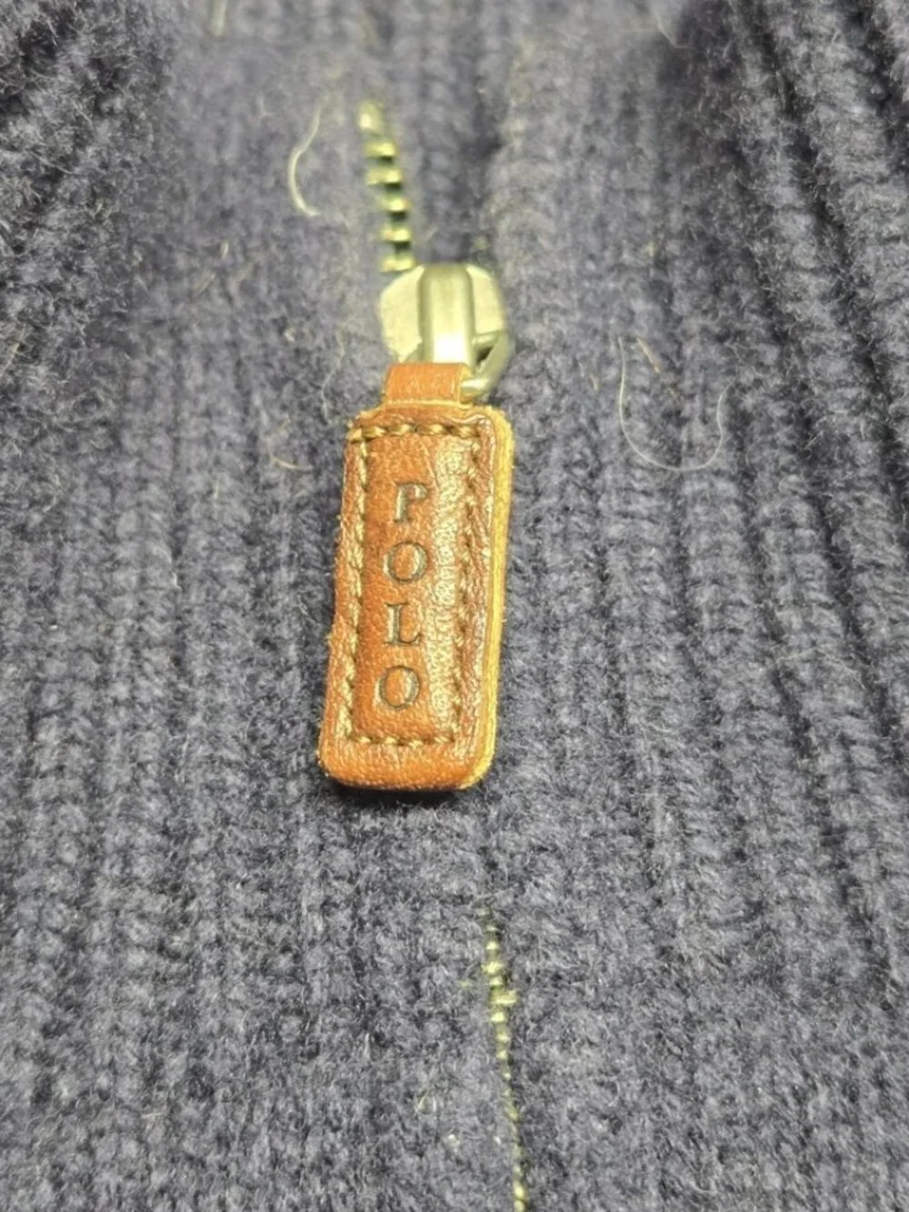 VTG Polo by Ralph Lauren ¼ Zip Lambswool Sweater Navy XL